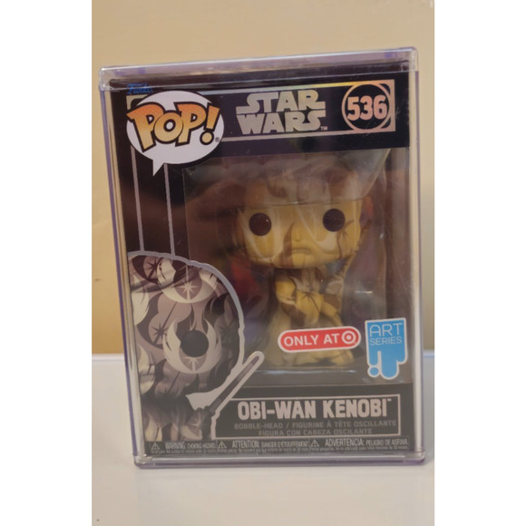 Funko Pop! Star Wars Obi-Wan Kenobi #536 ART SERIES Bobblehead w/ hard case - Picture 1 of 4